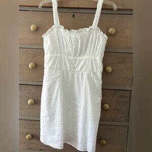 Francesca’s blue rain dress